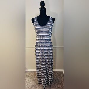 GAP Striped Racerback Knit Maxi Dress Size M